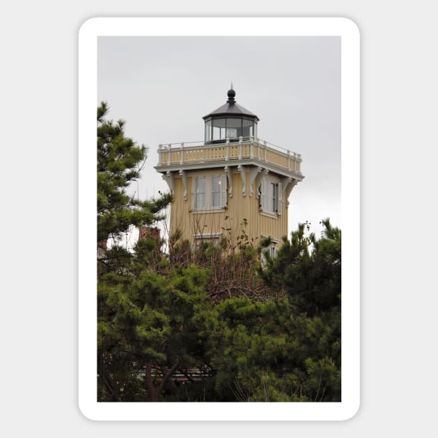 Hereford Inlet Lighthouse - North Wildwood, New Jersey Sticker by searchlight